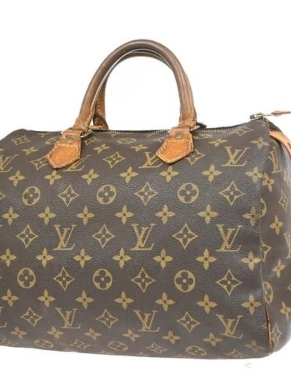 LOUIS VUITTON Speedy 30 Travel Hand Bag Monogram Leather Brown M41526 76KD388